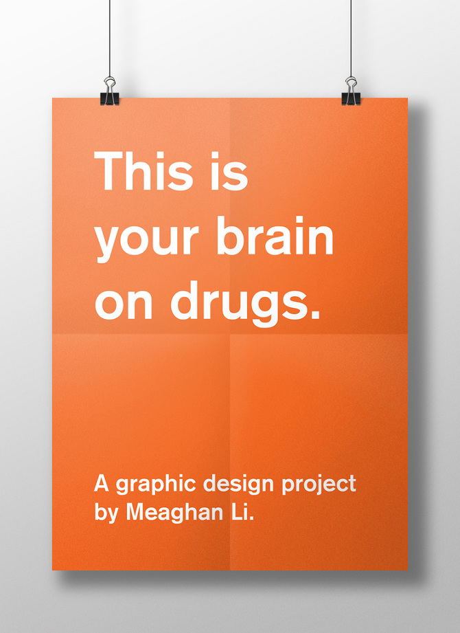 Beautiful Posters depicting the effects of Drugs on the Brain