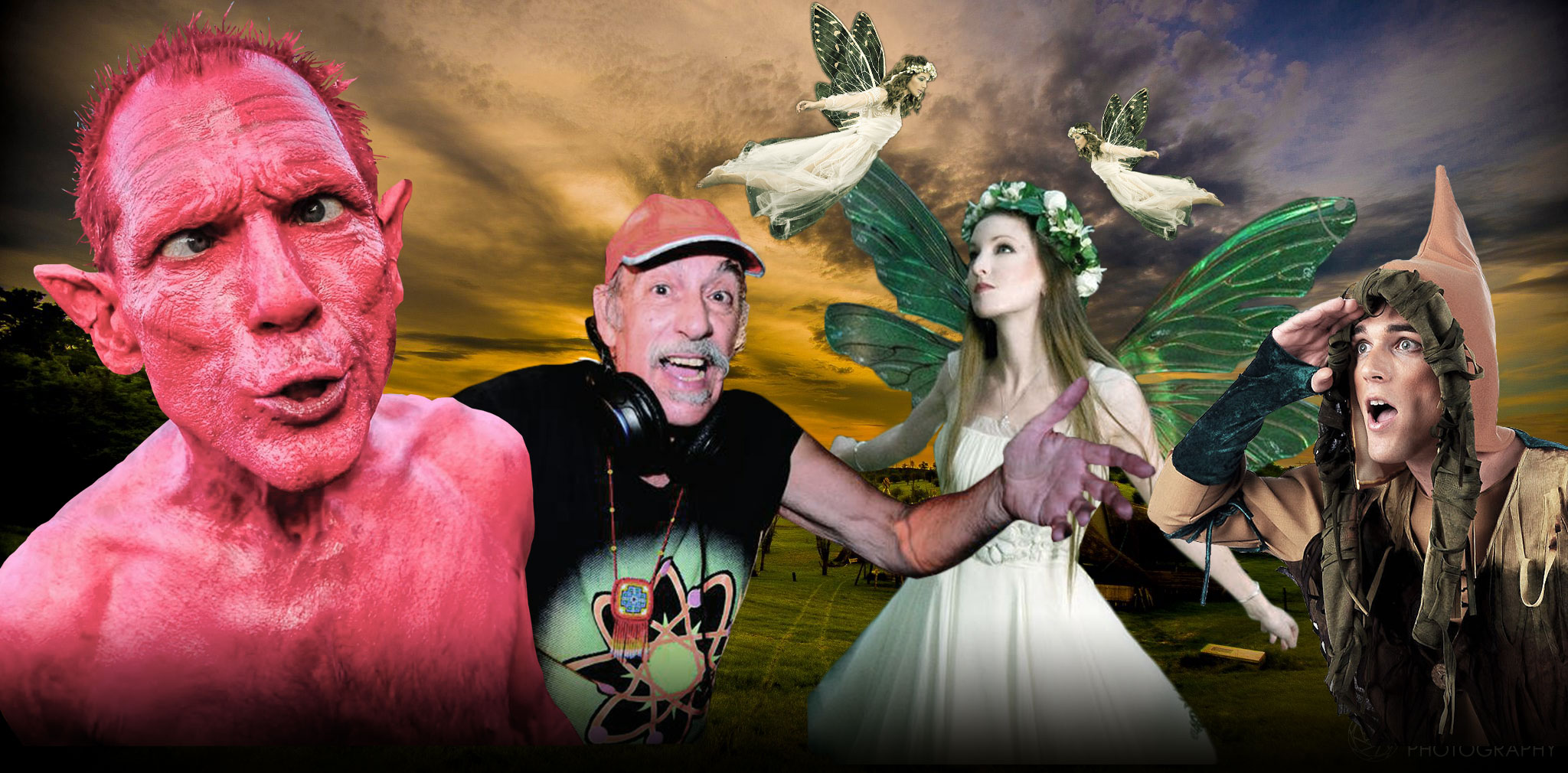 Ozora Festival - Mr Pink and Raja Ram with fairys and elfs